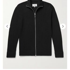 Maison Martin Margiela Black Zip-Up Sweater